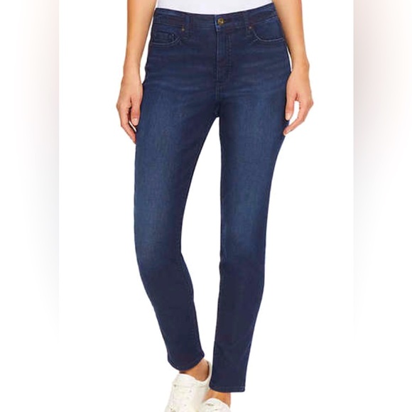 Jessica Simpson Denim - Jessica Simpson, Sz 16, Dark Blue, High Rise Skinny - NWT